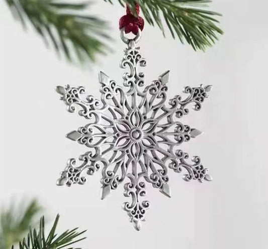 Metal Snowflake Tree Decoration