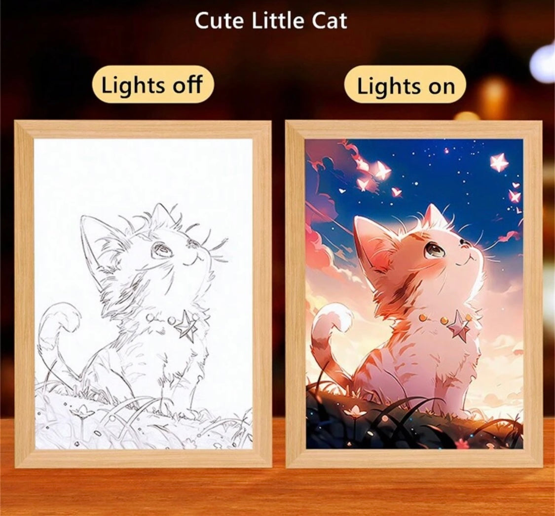 Kitten Anime USB Art Frame