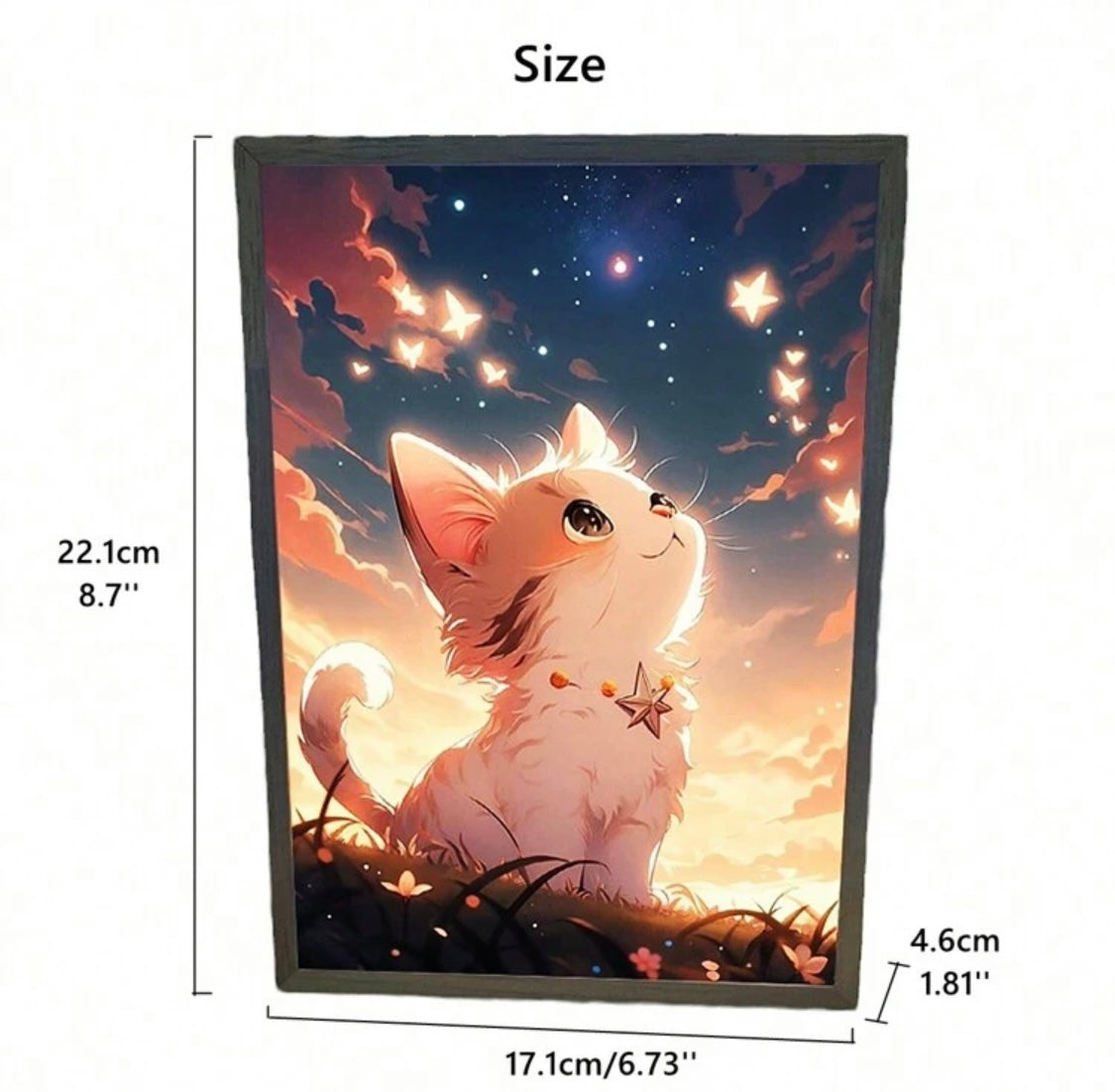 Kitten Anime USB Art Frame