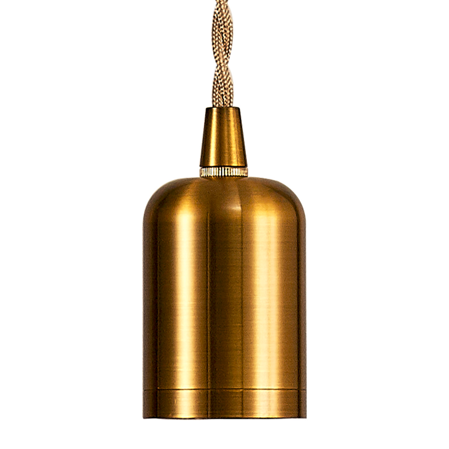 Modern Pre Wired CLASS 2 Metal Pendant Lampholder With Shade Ring