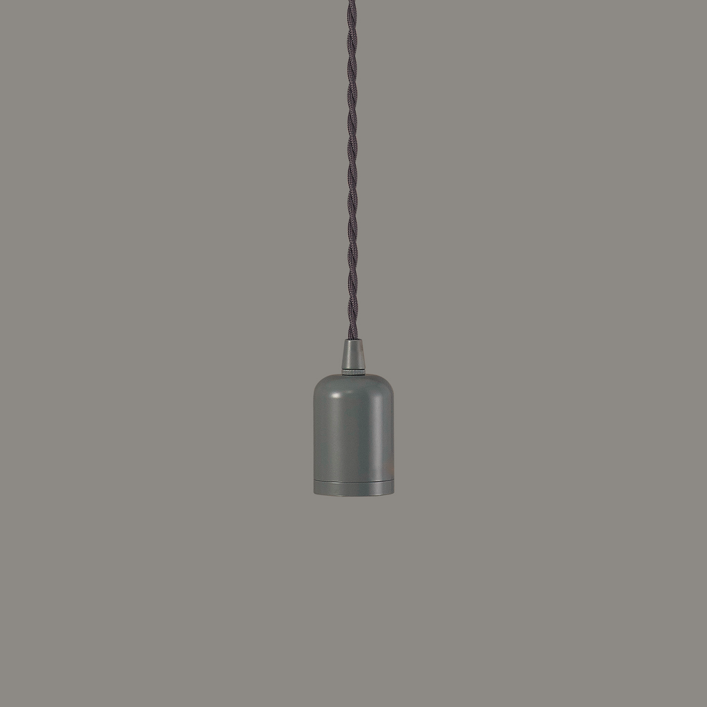 Modern Pre Wired CLASS 2 Metal Pendant Lampholder With Shade Ring