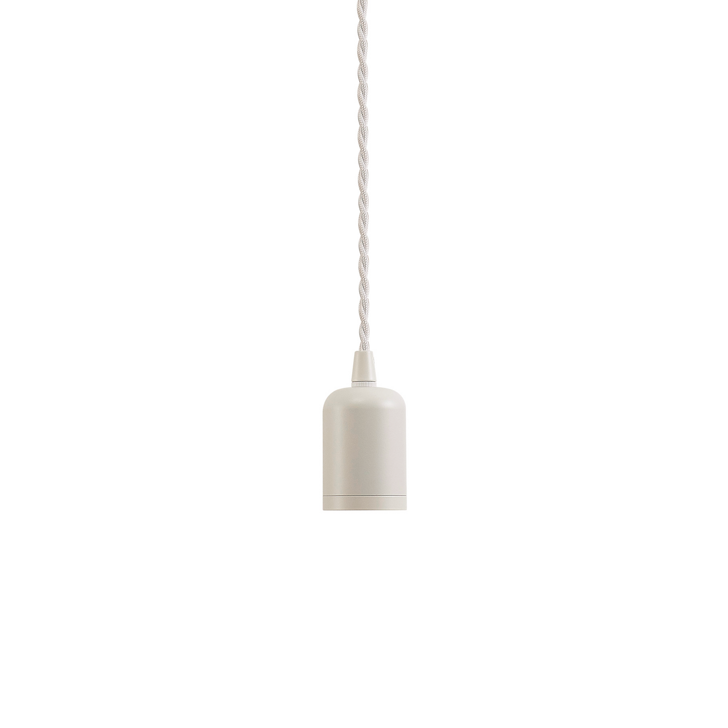 Modern Pre Wired CLASS 2 Metal Pendant Lampholder With Shade Ring