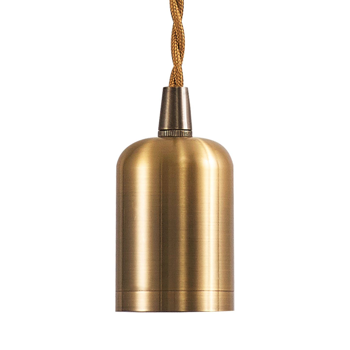 Modern Pre Wired CLASS 2 Metal Pendant Lampholder With Shade Ring