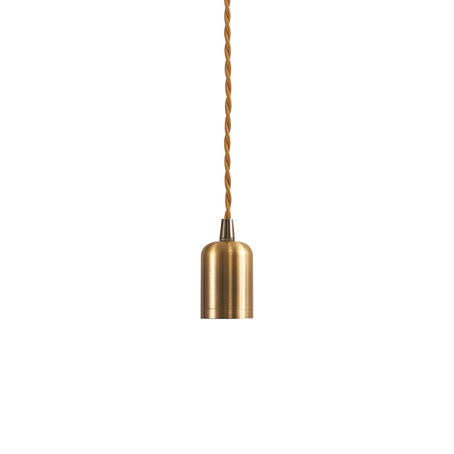 Modern Pre Wired CLASS 2 Metal Pendant Lampholder With Shade Ring