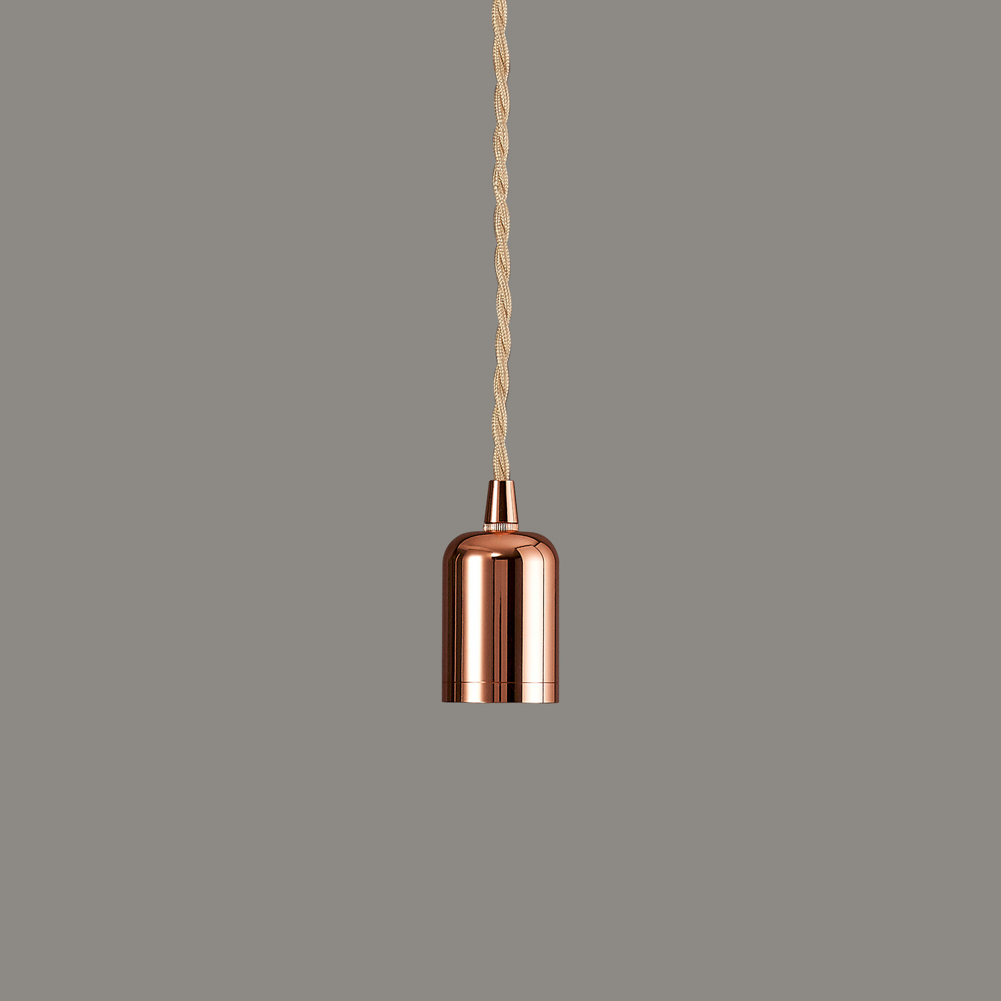 Modern Pre Wired CLASS 2 Metal Pendant Lampholder With Shade Ring