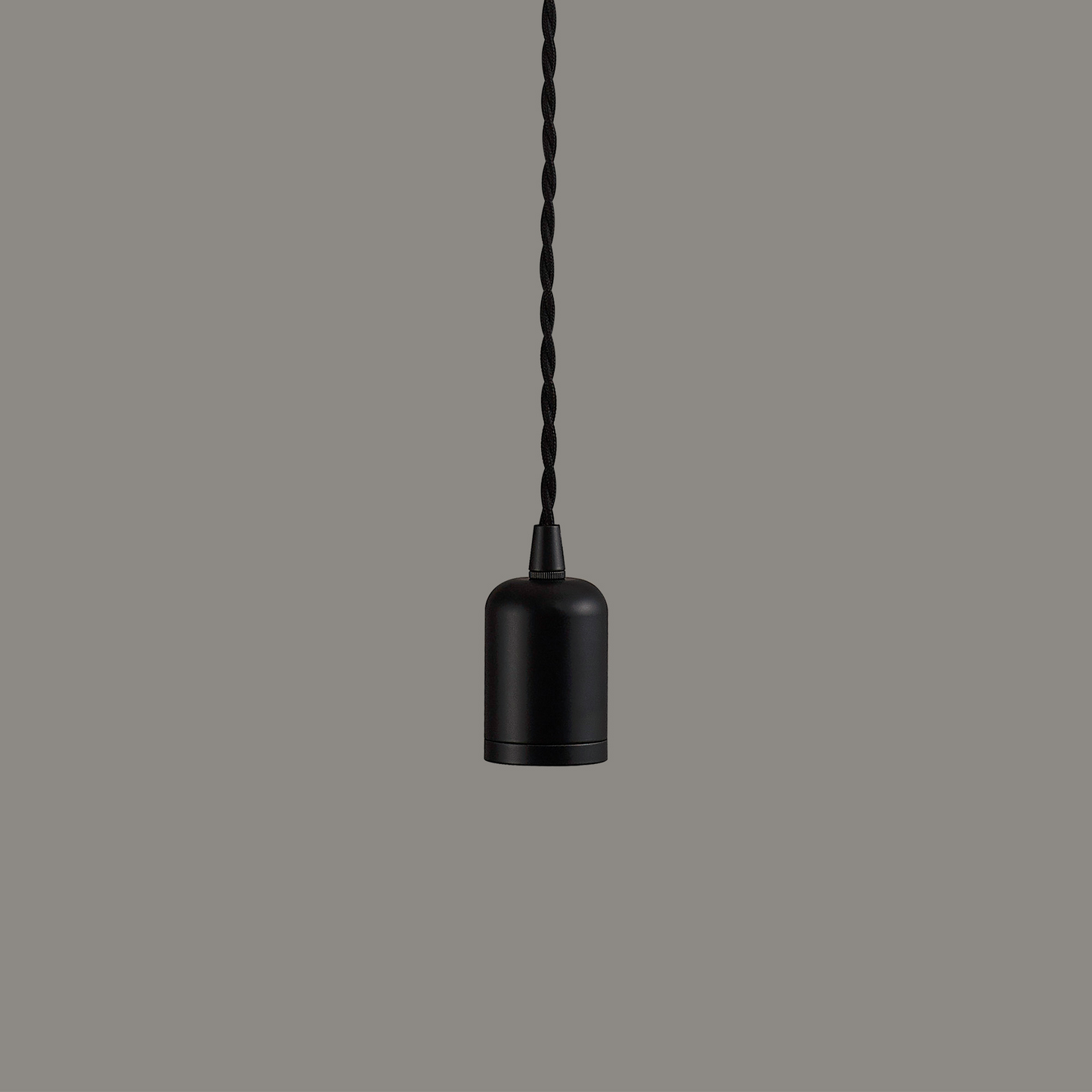 Modern Pre Wired CLASS 2 Metal Pendant Lampholder With Shade Ring