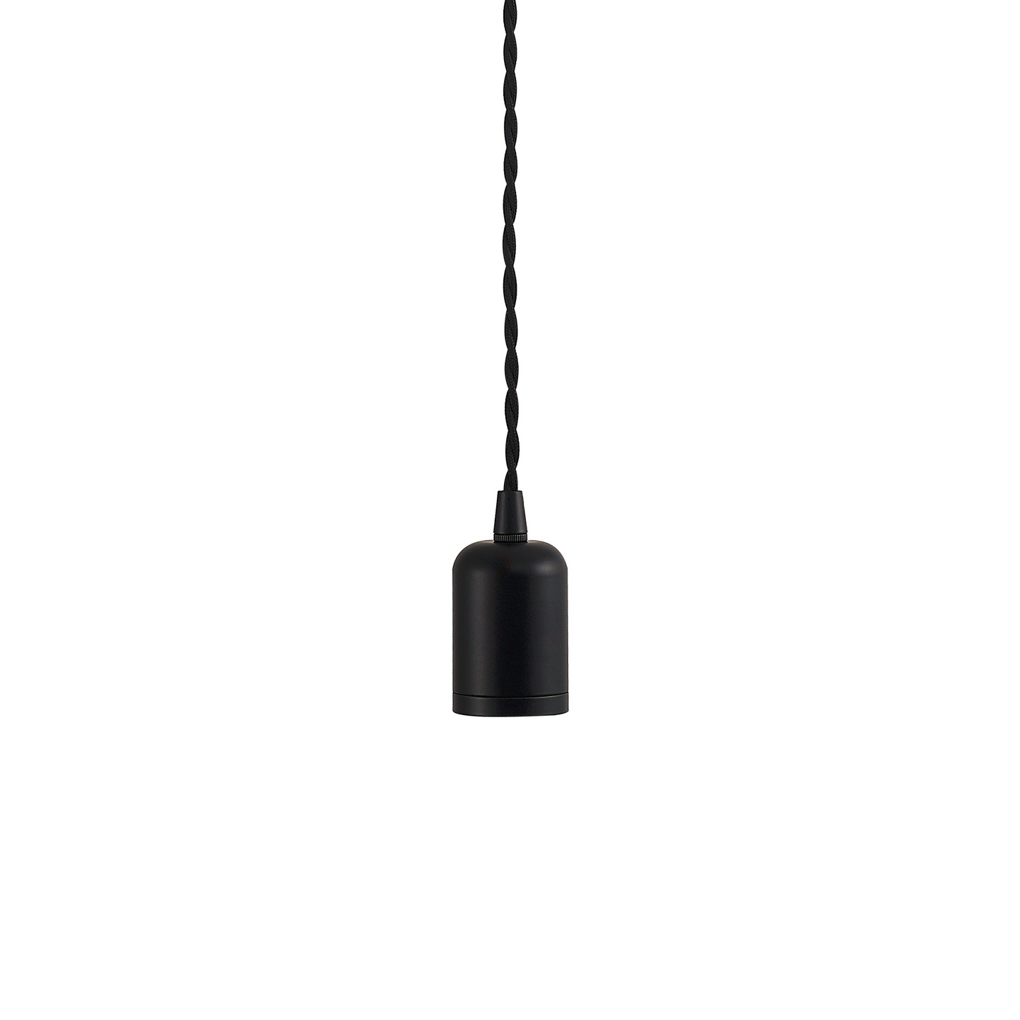 Modern Pre Wired CLASS 2 Metal Pendant Lampholder With Shade Ring