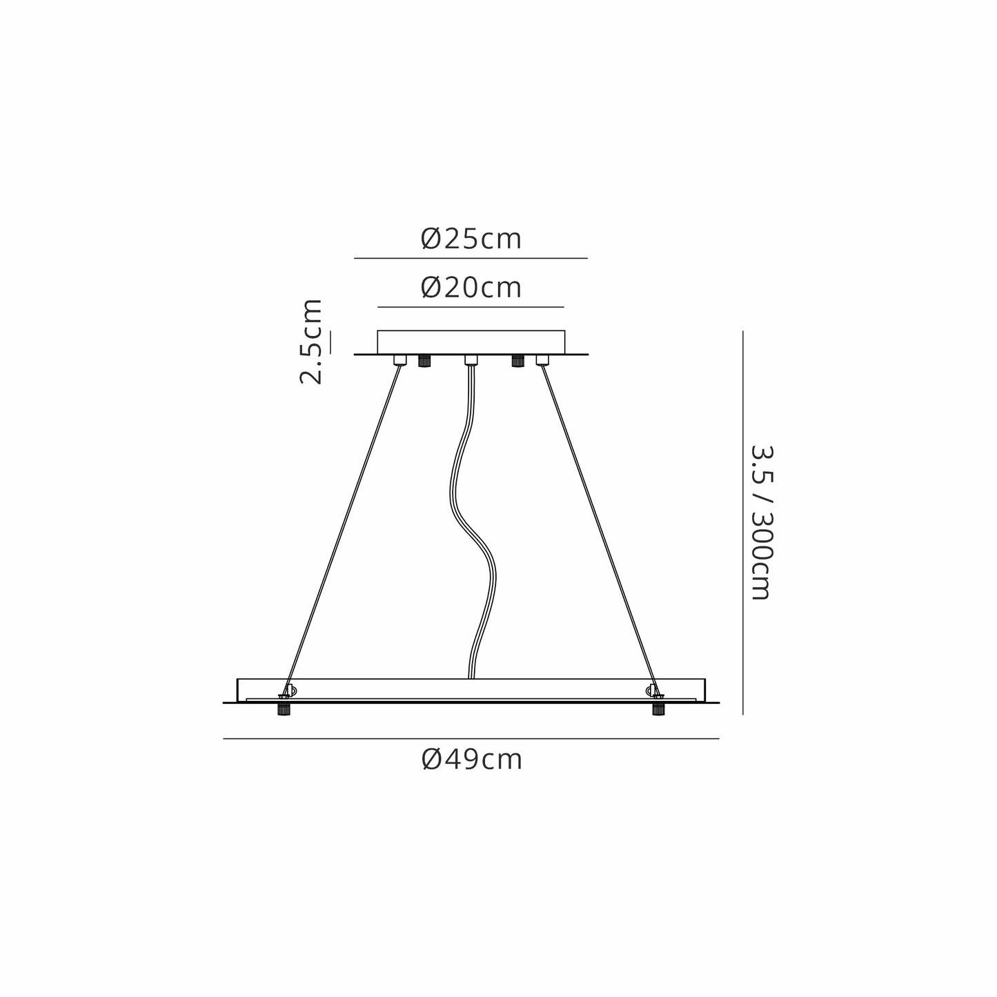 Lowan Suspension Plate for Flush Fittings