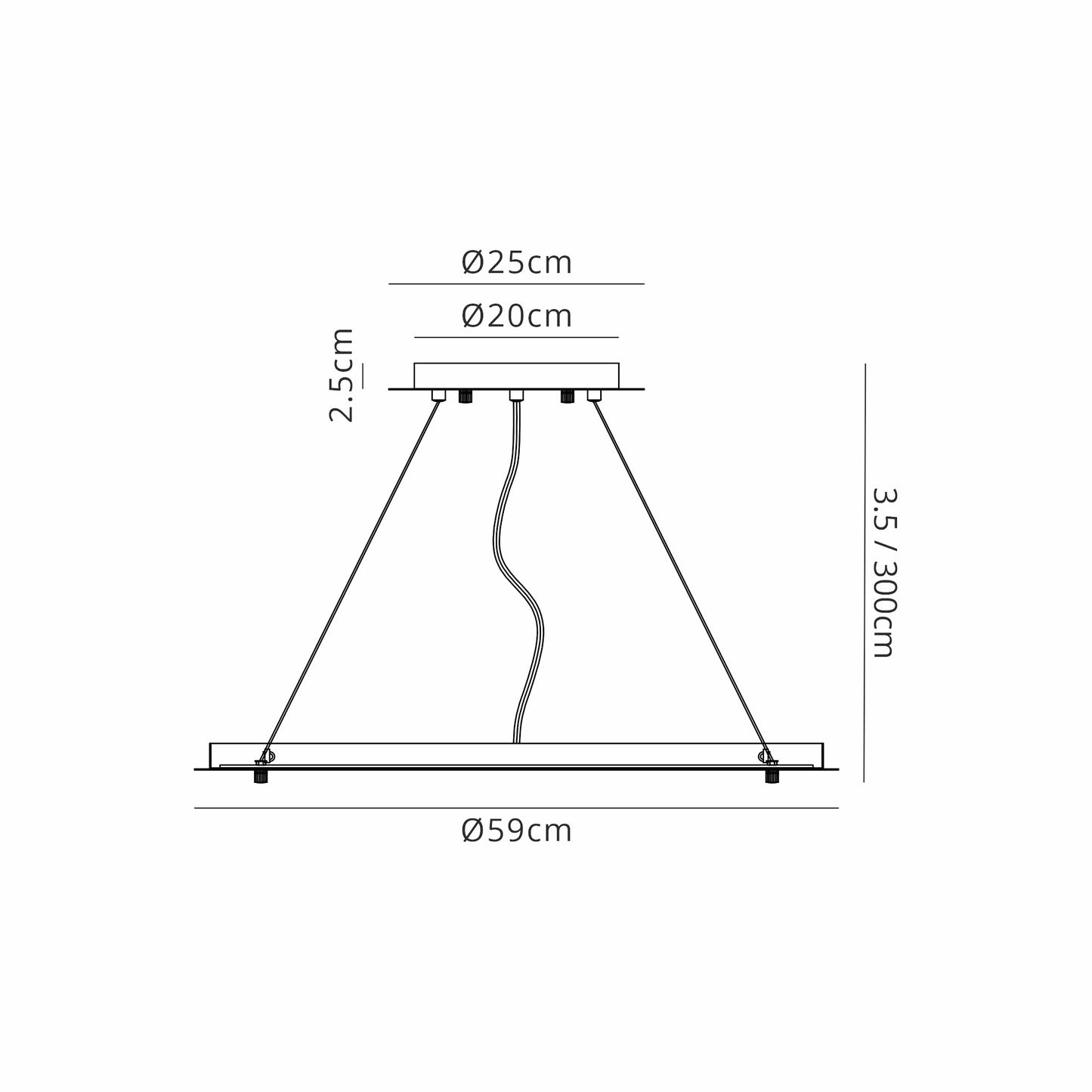 Lowan Suspension Plate for Flush Fittings