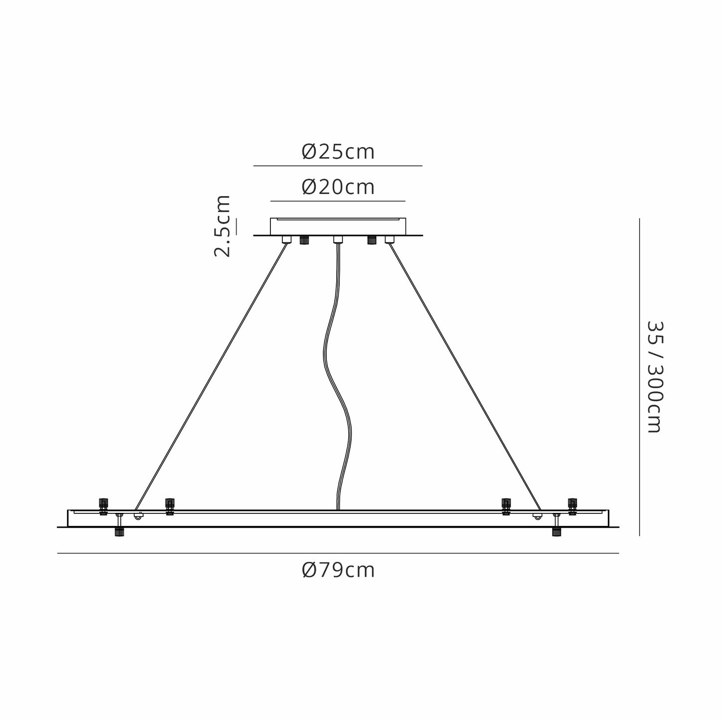 Lowan Suspension Plate for Flush Fittings