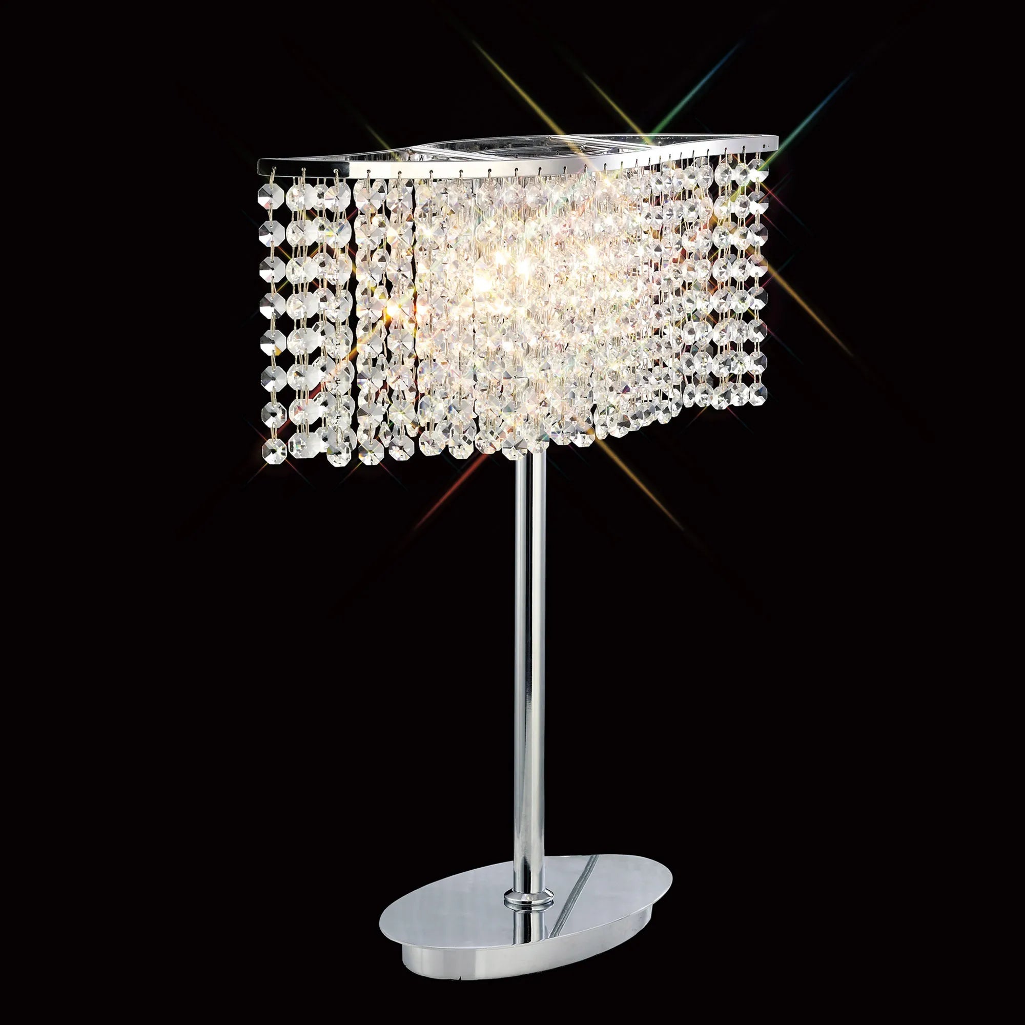 Fabio Wave Multi Armed Crystal Table Lamp with Droplets – Luminosity ...