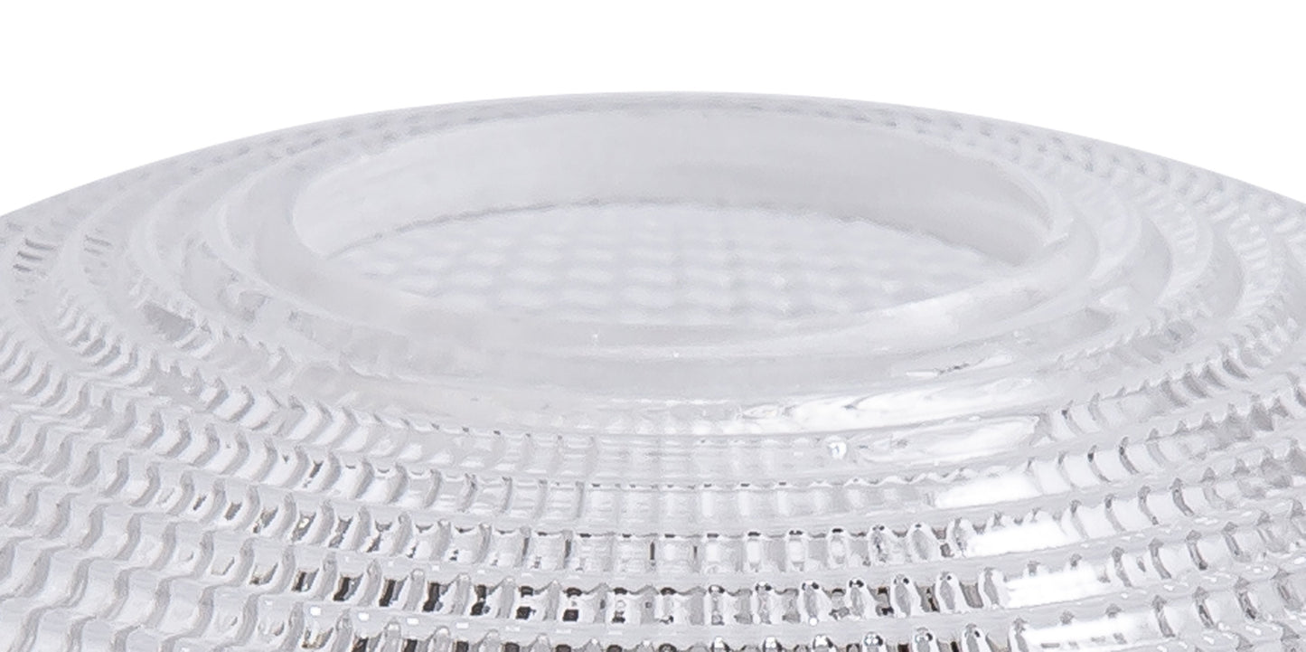 Small Gridded Dome Glass Lampshade