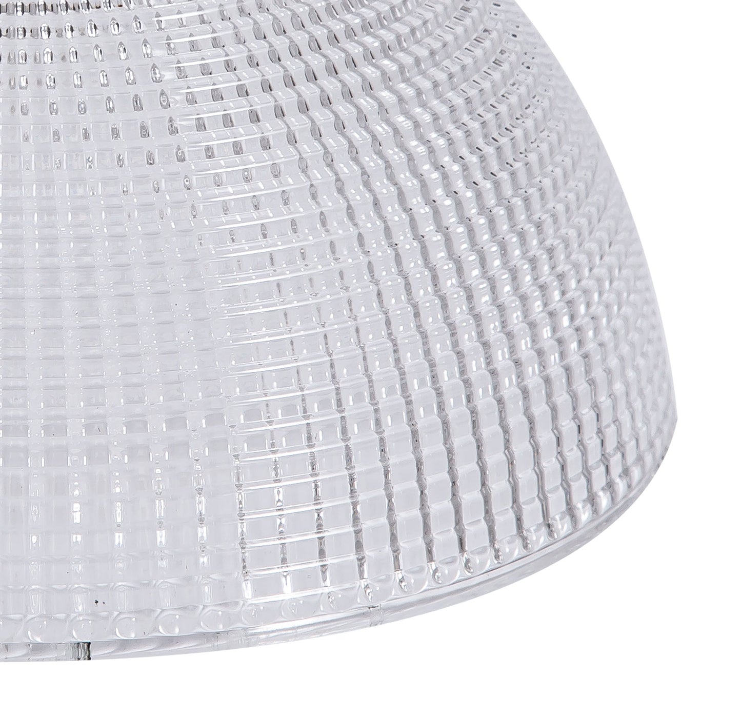 Small Gridded Dome Glass Lampshade