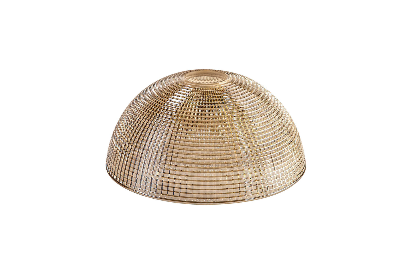 Small Gridded Dome Glass Lampshade