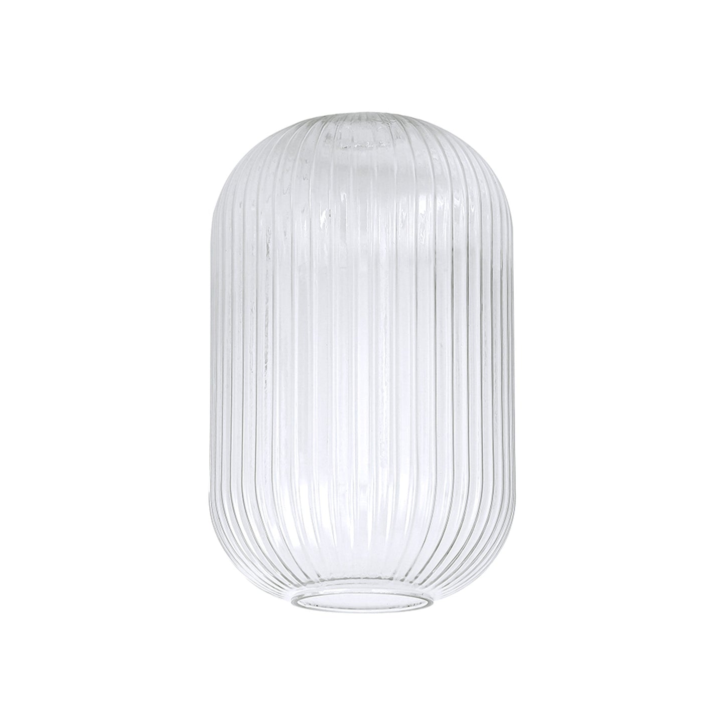 Tubular Small Pendulum Ribbed Glass Shades