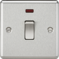 Rounded Edge 20A Appliance Switch With Neon