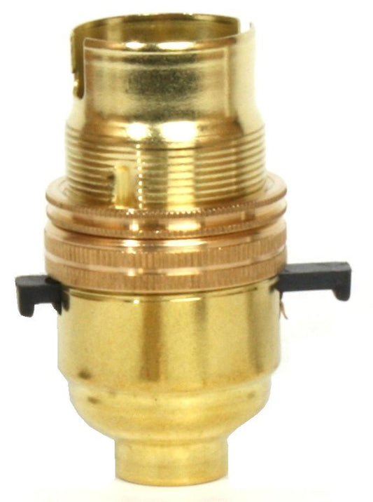 Brass BC Switched Lampholder (10mm)