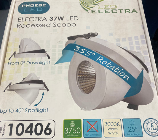 Crompton Electra Commercial High Powered Recessed Scoop Light can 10406