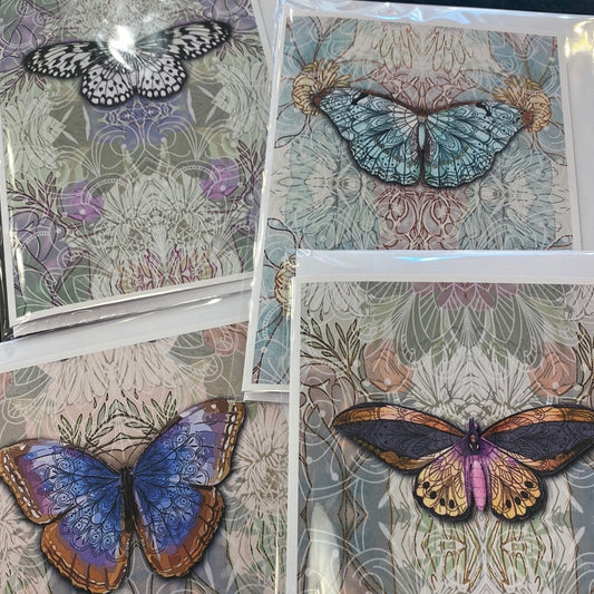 Liberty Butterflies Card by DP Art - 4 Designs