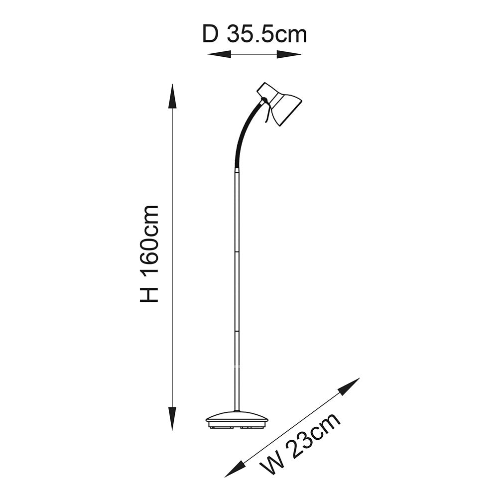 Endon Amalfi Task Floor Lamp