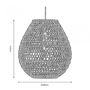 Linz Paper String Non Electric Eco Pendant Shade