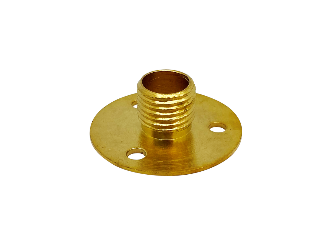 Flange Plate for Attaching Lamp holders to Wood