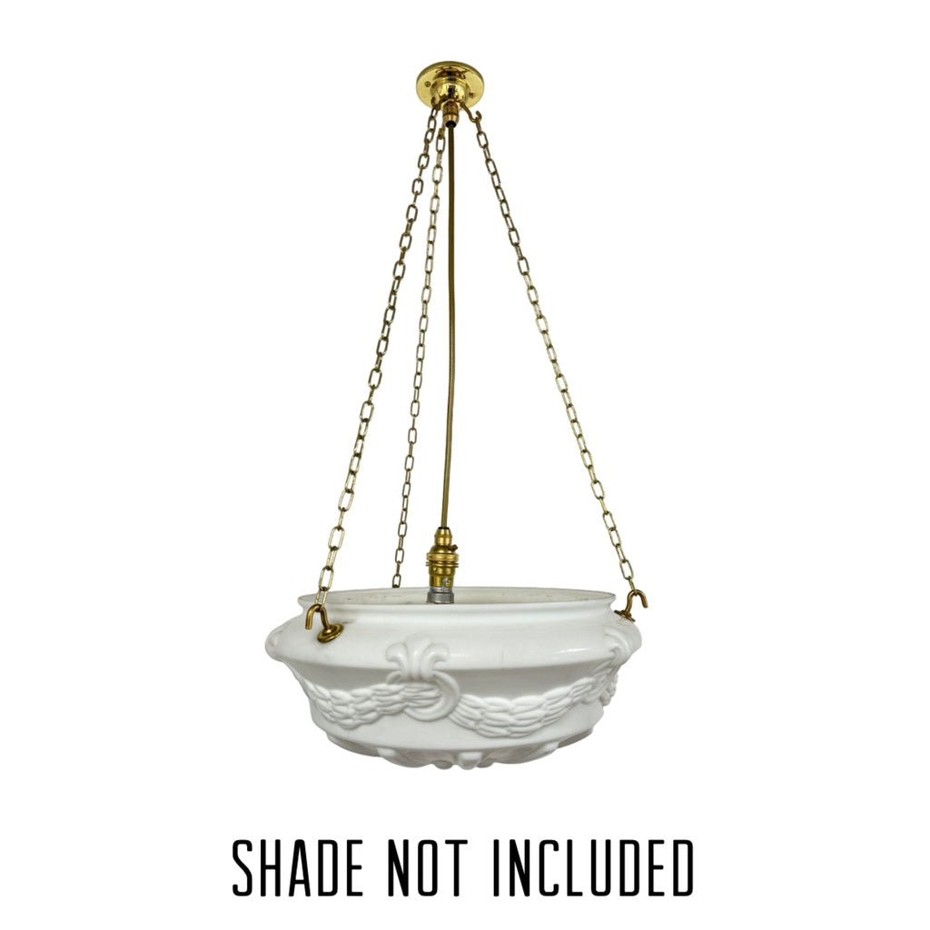 1 Light kit for Converting a Tiffany or Uplighter Shade to a Ceiling Light