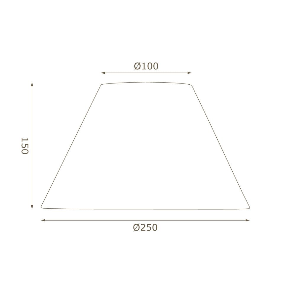 Oaks Lighting - 10" Cotton Coolie Shade with Reversable Gimble - Luminosity Designs Ltd