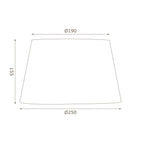 Oaks Lighting - 10" Cotton Drum Shade with Reversable Gimble - Luminosity Designs Ltd