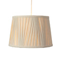 Oaks Lighting - 10" Gathered Pleated Shade With Reversible Gimble for Lamps and Ceiling Fittings (Oaks G906/10 OM) - Luminosity Designs Ltd