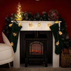 lse - 10 Light Battery Operated LED Wooden House String Lights - Luminosity Designs Ltd