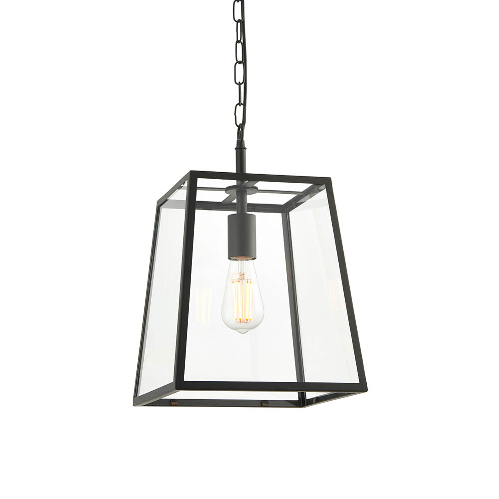 Hurst Simple Glass Lantern Pendant