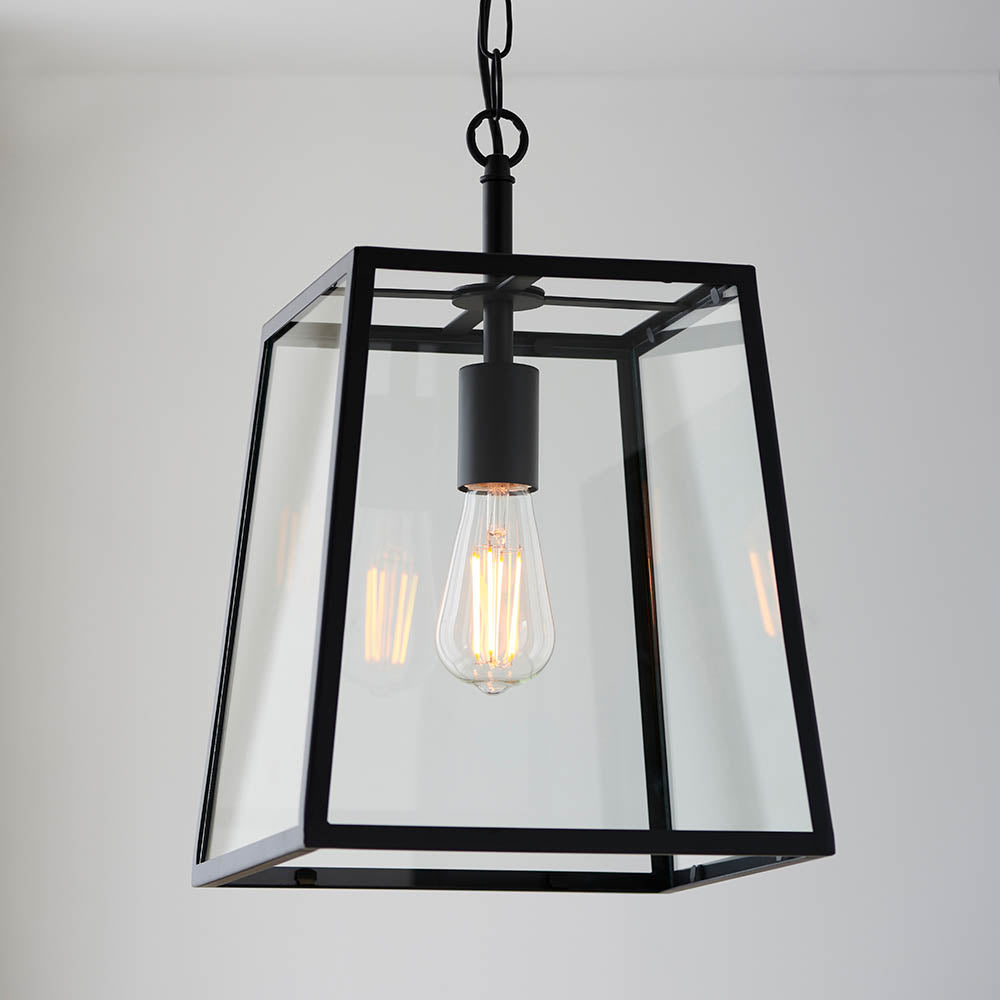 Hurst Simple Glass Lantern Pendant