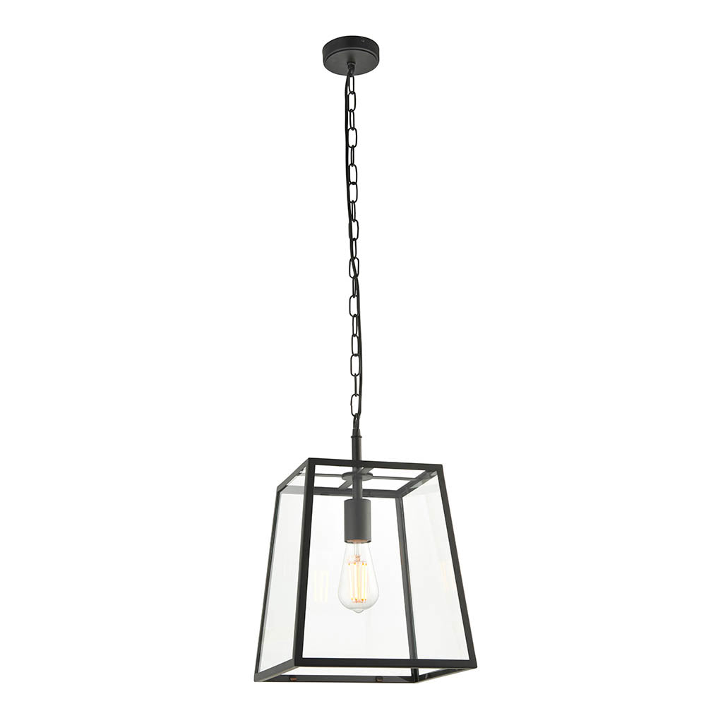 Hurst Simple Glass Lantern Pendant