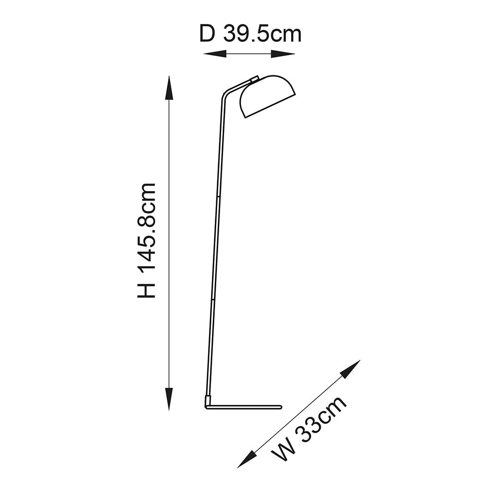 Endon Brair Task Floor Lamp