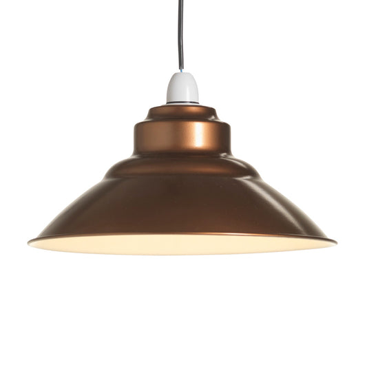 Balor Metal Industrial Style Pendant Shade in A Variety of Colours (Oaks 107)