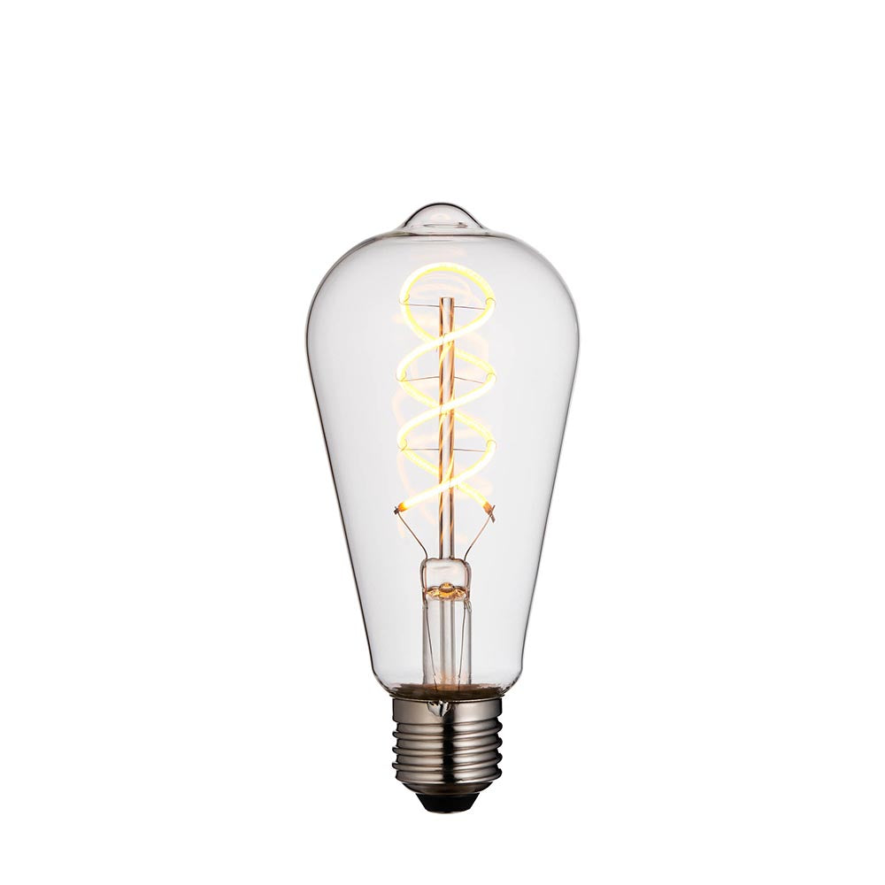 Endon Dimmable Decorative Vintage Pear Spiral LED Filament Bulb