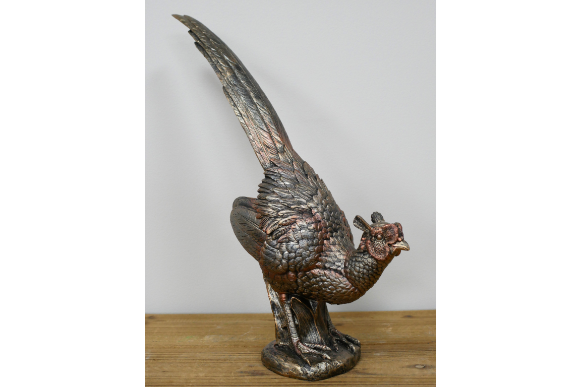 Burnished Bronze Pheasant Ornament