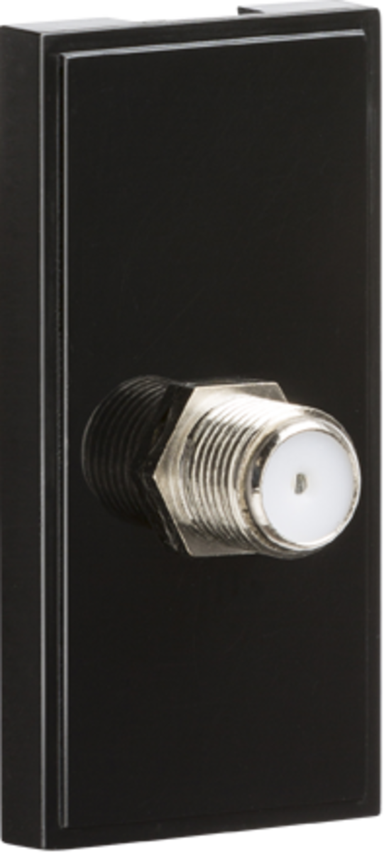 SAT TV Outlet Module 25 x 50mm - Black