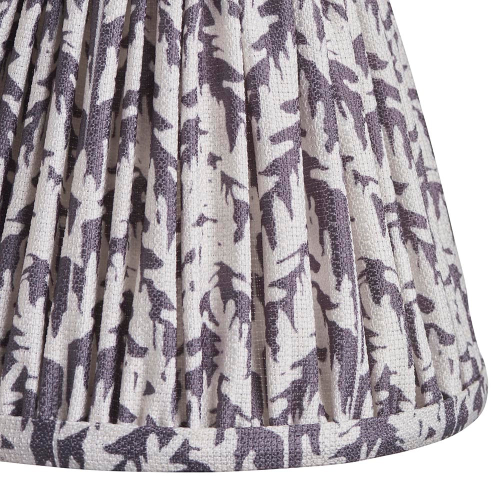 Leaf 16cm Vintage Style Pleated Patterned Shade with Candle Clip