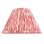 Ikat 25cm Tapered and Pleated Table Lamp Shade with Fixed Gimble in Various Colours