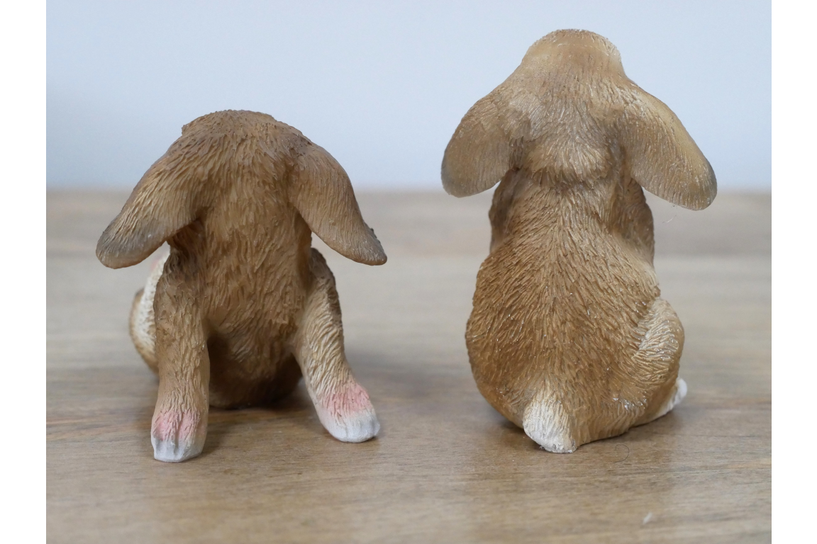 Small Playful Bunny Rabbit Ornaments - 2 Designs Available