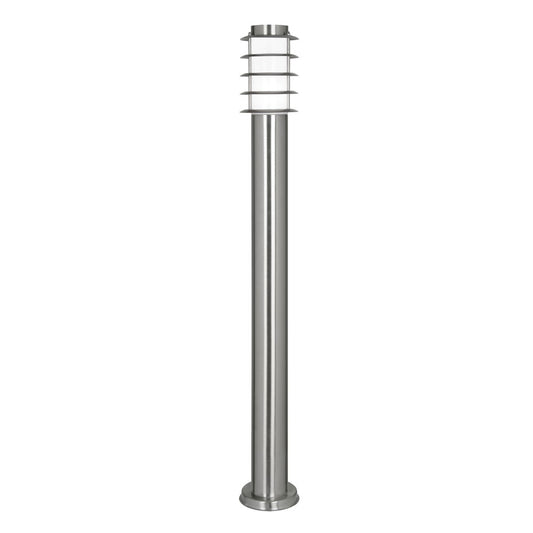 Large Altay Stainless Steel Bollard Garden Post Light, 1x E27   (Oaks 112/1000 SS)