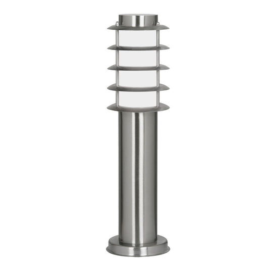 Altay Stainless Steel Bollard Garden Post Light, 1x E27   (Oaks 112/450 SS)