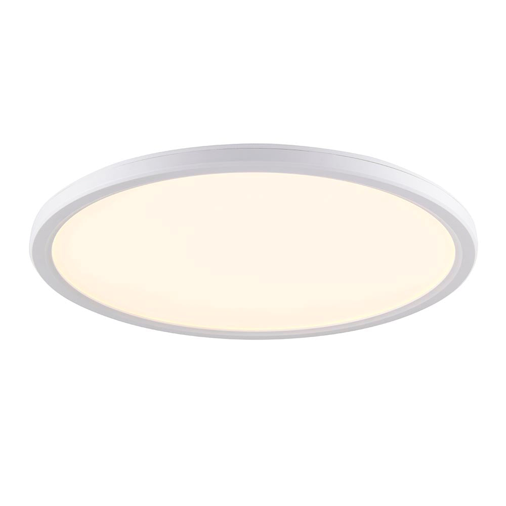 Ceto Slimline Bulkhead 12W CCT Circular Flush Fitting - IP54 Rated