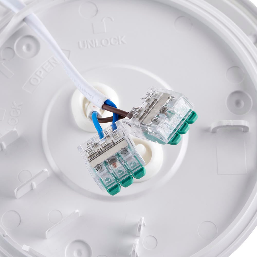 Ceto Slimline Bulkhead 12W CCT Circular Flush Fitting - IP54 Rated