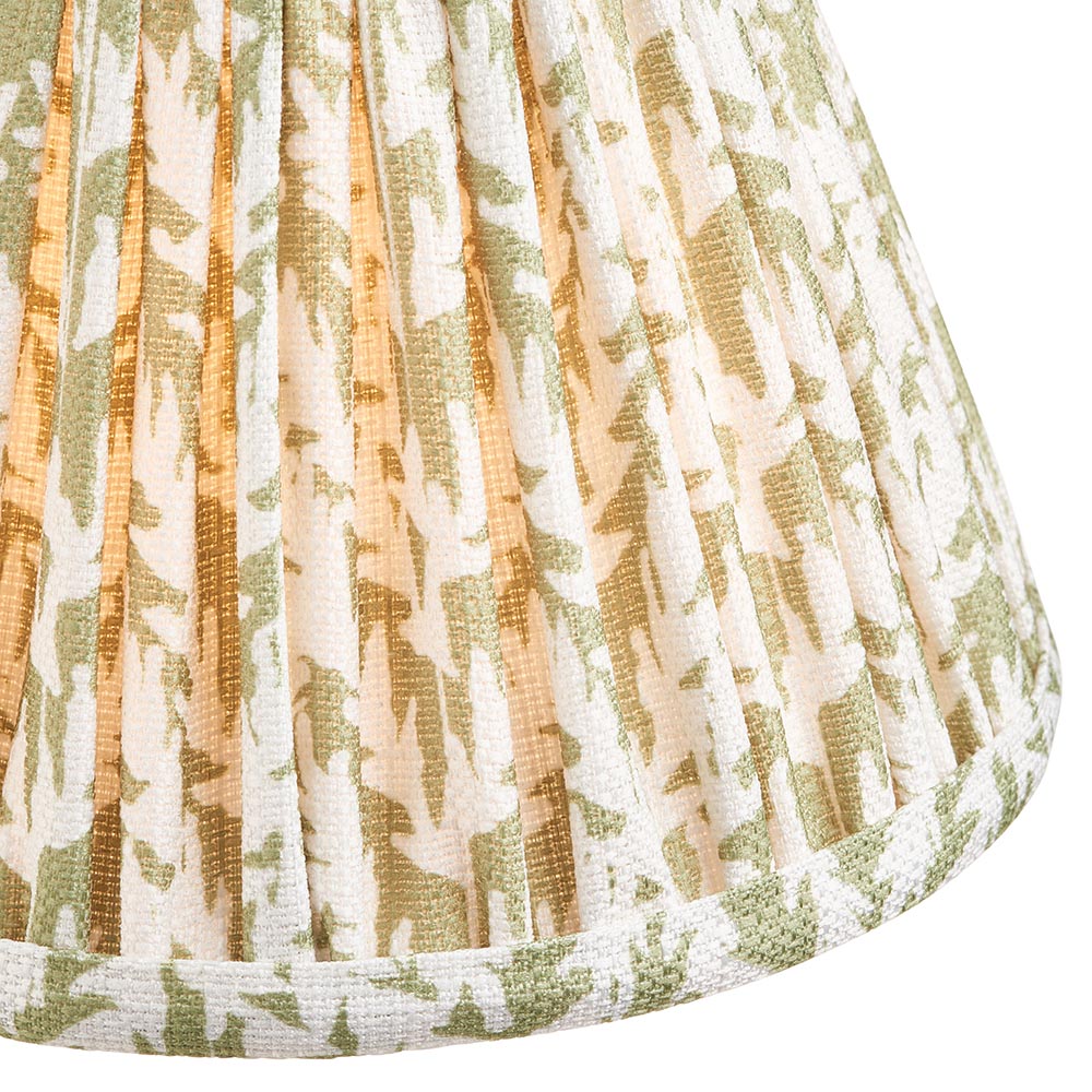 Leaf 16cm Vintage Style Pleated Patterned Shade with Candle Clip