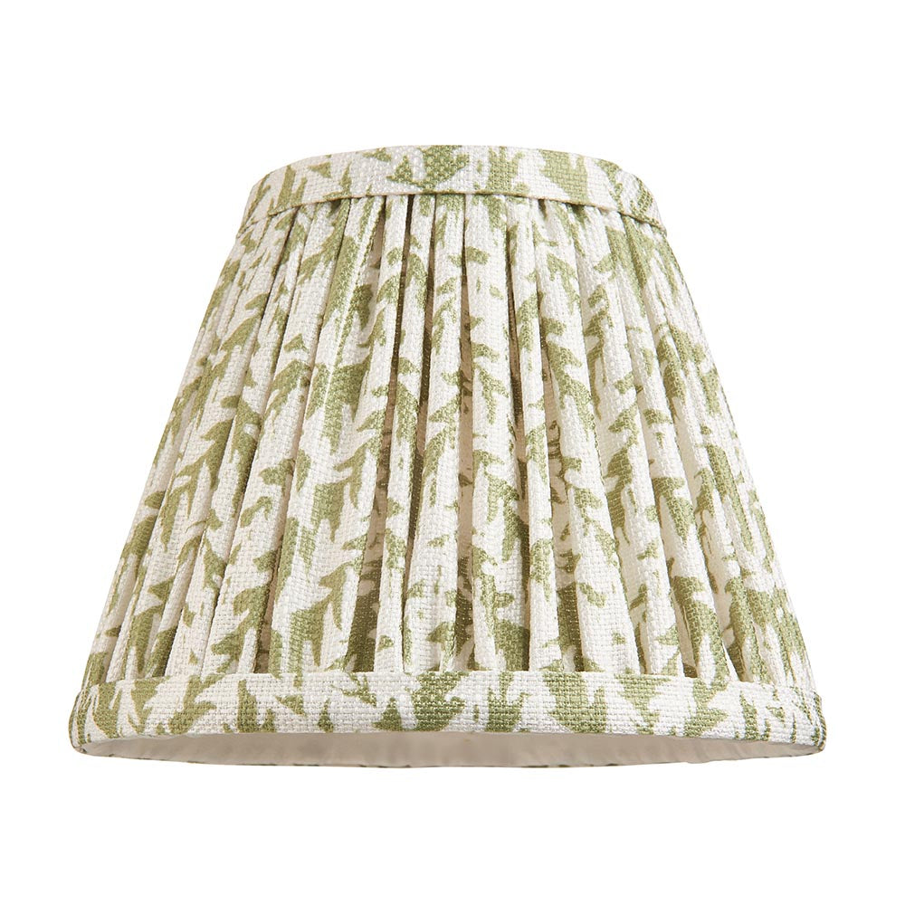 Leaf 16cm Vintage Style Pleated Patterned Shade with Candle Clip
