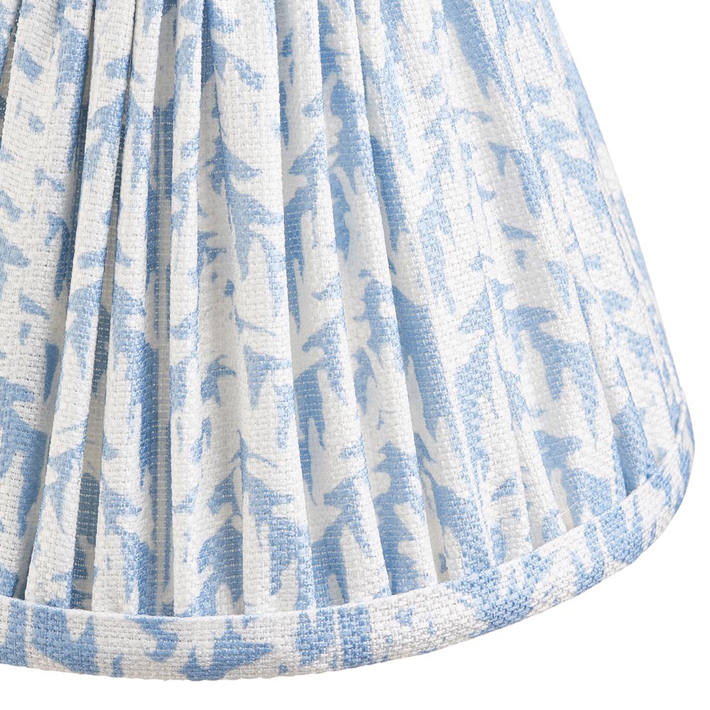 Leaf 16cm Vintage Style Pleated Patterned Shade with Candle Clip