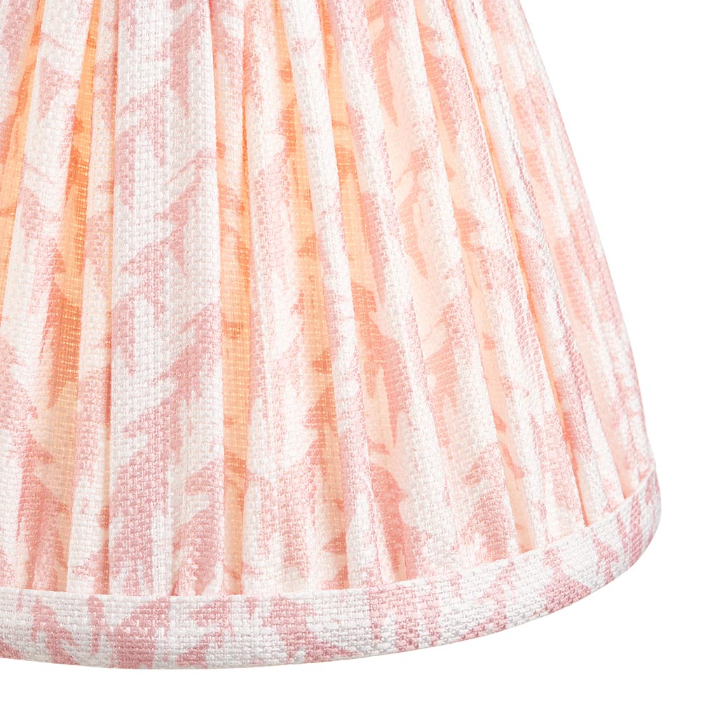 Leaf 16cm Vintage Style Pleated Patterned Shade with Candle Clip